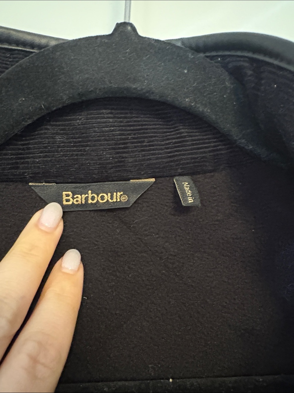 Men’s Quilted Barbor Jacket Black - Picture 2 of 3